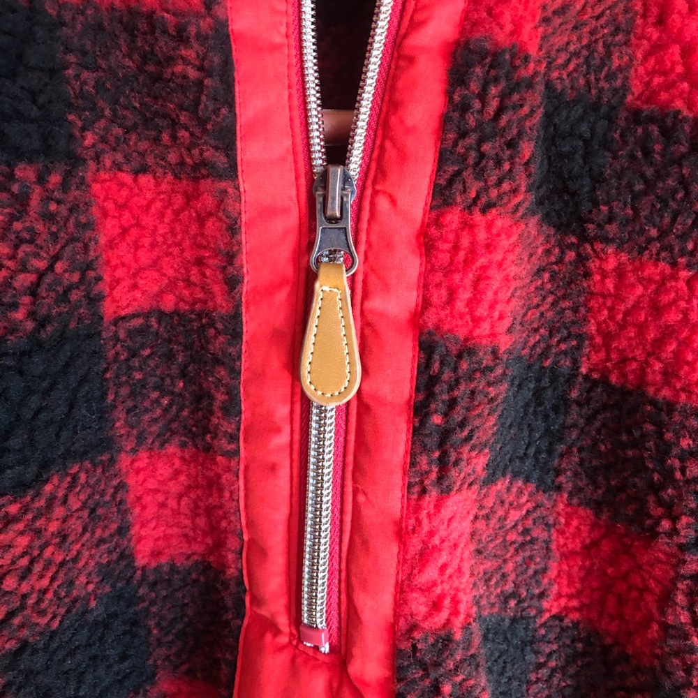 *SOLD ON MERC* Sherpa Buffalo Plaid Pullover - Picture 2 of 8
